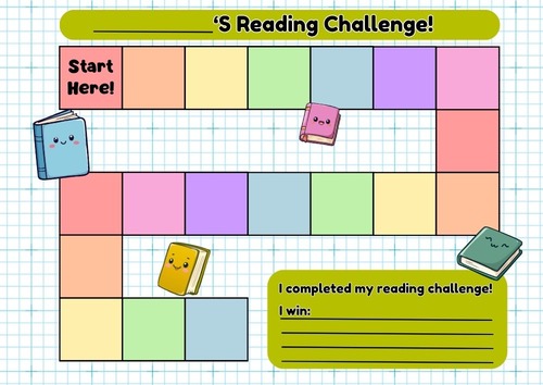 Create your own reading tracker for ages 4-6