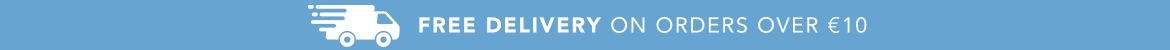 Free shipping on orders over €10