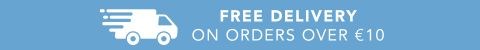 Free shipping on orders over €10